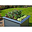 Gardol Hochbeet mit Schneckenkante (L x B x H: 100 x 100 x 76 cm, Stahlblech, Anthrazit)