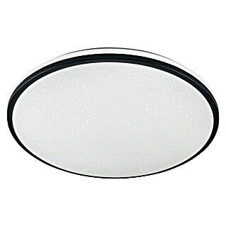 Ferotehna Okrugla stropna LED svjetiljka Lilian Sky (18 W, Ø x V: 33 x 6,5 cm, Bijelo - crne boje, Hladna bijela)