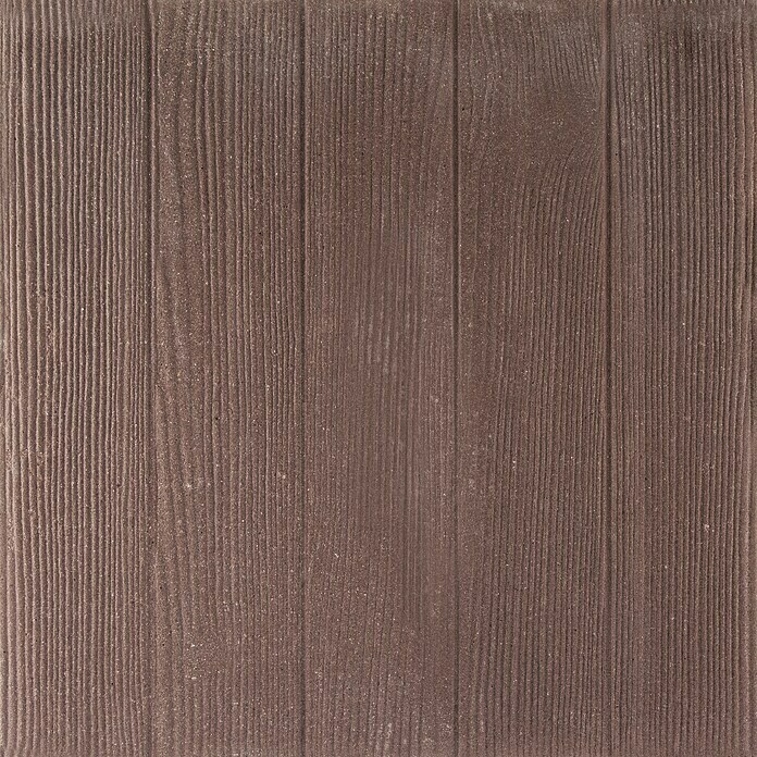 Terrassenplatte Wood (50 x 50 x 4 cm, Brown, Beton) | BAUHAUS