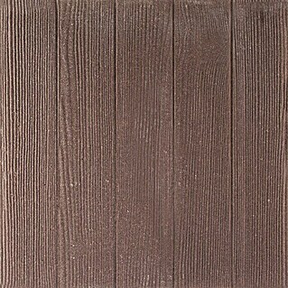 Terrassenplatte Wood (50 x 50 x 4 cm, Brown, Beton)