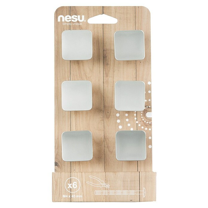 Nesu Tirador para muebles 815517 6 uds. (L x An x Al: 3,2 x 3,2 x 2,1 cm)