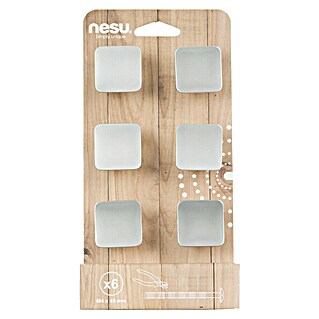 Nesu Pomo para muebles (L x An: 32 x 32 mm, Cromo, 6 ud.)