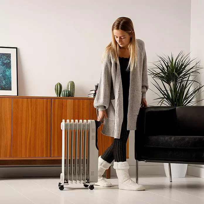 Taurus Ölradiator New Dakar1.500 W, Raumgröße bis ca. 15 m², Weiß