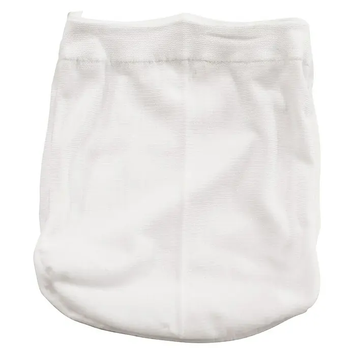 Steinbach Filtro de repuesto para skimmer - 12 ud., Blanco - Primer plano de una bolsa de lavandería blanca con cierre de cordón en la parte superior, ideal para guardar y transportar la ropa.