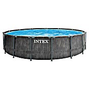 Intex Frame-Pool Prism Greywood (Ø x H: 457 x 122 cm, Grau, 16.805 l) | BAUHAUS