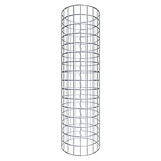 Gabiona Gabionensäule (Durchmesser: 32 cm, Höhe: 80 cm, Stahl, Maschenbreite: 50 mm, Maschenhöhe: 50 mm, Spirale)