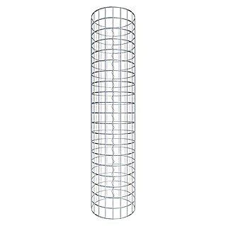 Gabiona Gabionensäule (Durchmesser: 32 cm, Höhe: 100 cm, Stahl, Maschenbreite: 50 mm, Maschenhöhe: 50 mm)