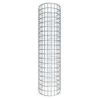 Gabiona Gabionensäule (Durchmesser: 37 cm, Höhe: 100 cm, Stahl, Maschenbreite: 50 mm, Maschenhöhe: 50 mm)