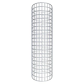 Gabiona Gabionensäule (Durchmesser: 42 cm, Höhe: 100 cm, Stahl, Maschenbreite: 50 mm, Maschenhöhe: 50 mm)