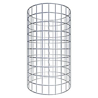 Gabiona Gabionensäule (Durchmesser: 42 cm, Höhe: 50 cm, Stahl, Maschenbreite: 50 mm, Maschenhöhe: 50 mm)