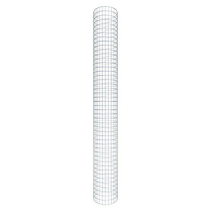 Gabiona Gabionensäule (Durchmesser: 42 cm, Höhe: 230 cm, Stahl, Maschenbreite: 50 mm, Maschenhöhe: 50 mm)