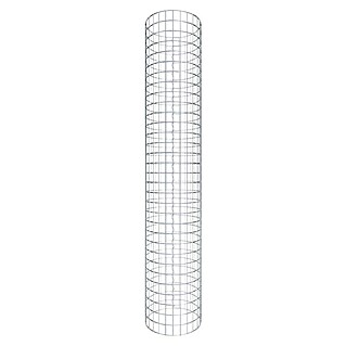 Gabiona Gabionensäule (Durchmesser: 42 cm, Höhe: 160 cm, Stahl, Maschenbreite: 50 mm, Maschenhöhe: 50 mm, Spirale)