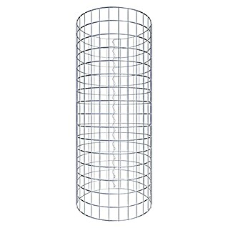 Gabiona Gabionensäule (Durchmesser: 47 cm, Höhe: 80 cm, Stahl, Maschenbreite: 50 mm, Maschenhöhe: 50 mm, Spirale)