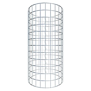 Gabiona Gabionensäule (Durchmesser: 42 cm, Höhe: 60 cm, Stahl, Maschenbreite: 50 mm, Maschenhöhe: 50 mm)