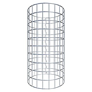 Gabiona Gabionensäule (Durchmesser: 37 cm, Höhe: 50 cm, Stahl, Maschenbreite: 50 mm, Maschenhöhe: 50 mm)