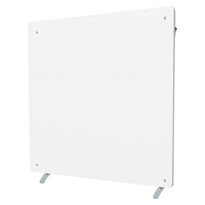 Radiador por infrarrojos - An x Al: 60 x 60 cm, 400 W, Blanco - Calentador de panel blanco con dos pies, apto para uso independiente o montado en la pared.