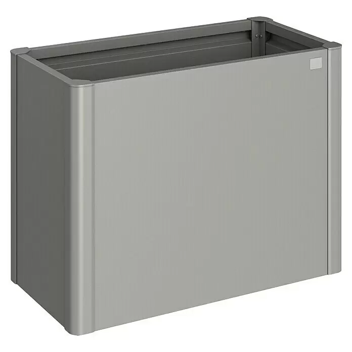 Biohort Hochbeet - 102 x 53 x 77 cm, Stahl, Quarzgrau Metallic - Diagonale Ansicht