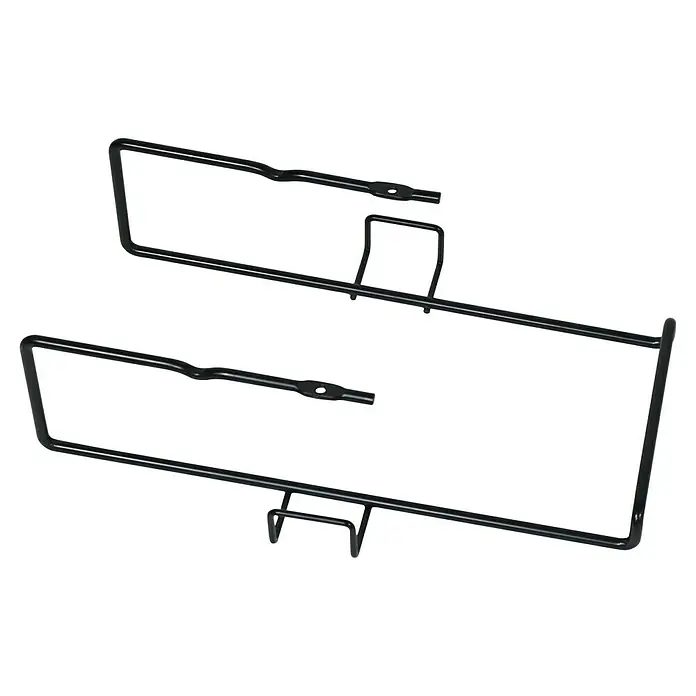Halterung Fettauffangschale Cliff - Passend für: Kingstone Gasgrills Cliff 250-1 / 350 / 350-1 / 350-1 ES / 450 / 450-1 / 450-1 ES / 650-1 / 655-2 / 605-2 Built-In - Schwarze Drahtbügel für eine praktische Aufbewahrungslösung, ideal für Küche oder Büro, bieten eine minimalistische Ästhetik und hohe Funktionalität.