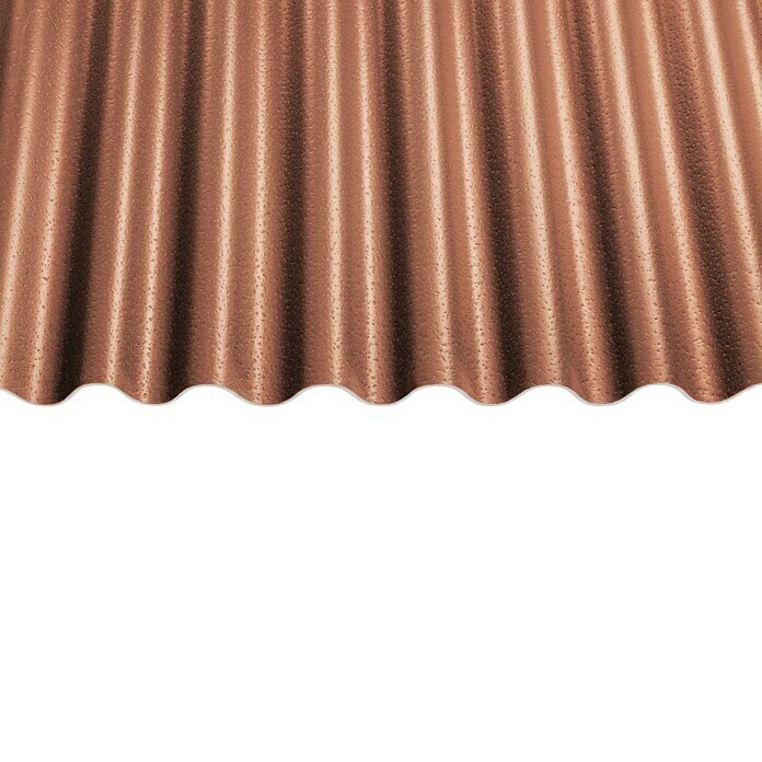 Gutta Wellplatte Shelltec (200 cm x 95 cm x 4 mm, Terracotta-Rot) | BAUHAUS