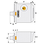 Abus Fenstersicherung FTS 3002 (Weiß, Geeignet für: Nach außen öffnende Fenster)