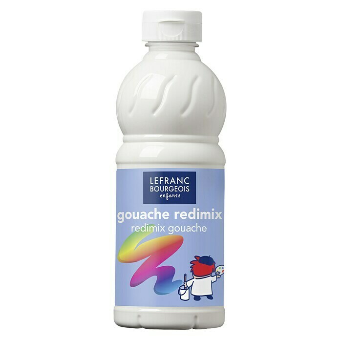 Lefranc & Bourgeois Gouachefarbe RedimixWeiß, 500 ml, Flasche Front View