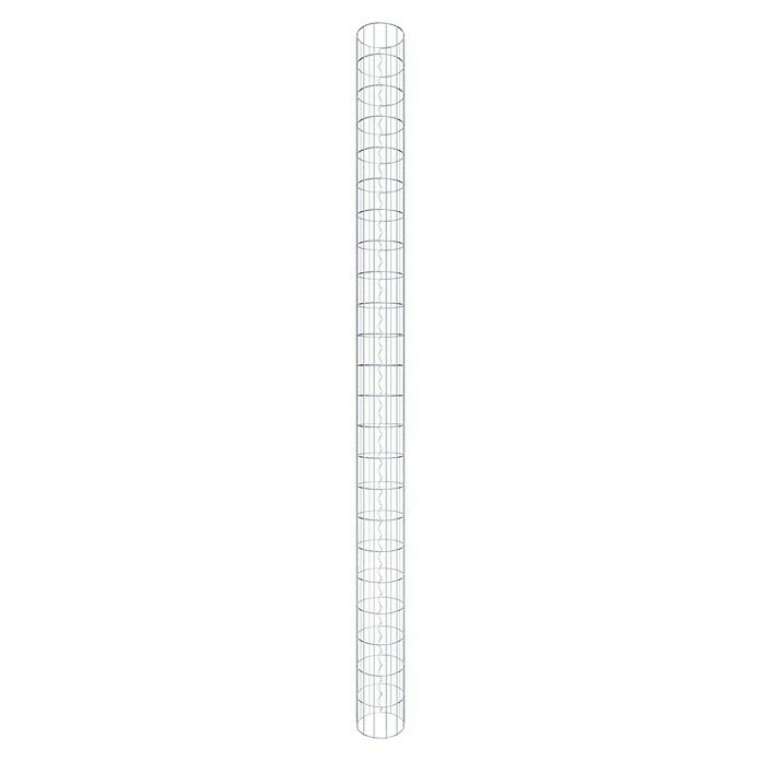 Gabiona Gabionensäule (Durchmesser: 22 cm, Höhe: 230 cm, Stahl, Maschenbreite: 50 mm, Maschenhöhe: 100 mm) | BAUHAUS