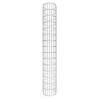 Gabiona Gabionensäule (Durchmesser: 32 cm, Höhe: 150 cm, Stahl, Maschenbreite: 50 mm, Maschenhöhe: 100 mm)