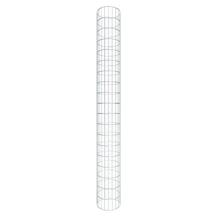 Gabiona Gabionensäule (Durchmesser: 32 cm, Höhe: 190 cm, Stahl, Maschenbreite: 50 mm, Maschenhöhe: 100 mm) | BAUHAUS