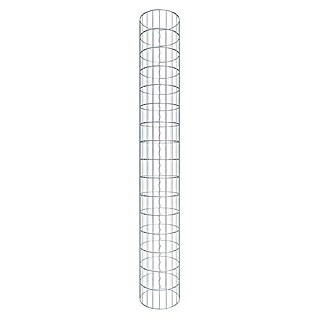 Gabiona Gabionensäule (Durchmesser: 32 cm, Höhe: 160 cm, Stahl, Maschenbreite: 50 mm, Maschenhöhe: 100 mm, Spirale)