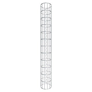 Gabiona Gabionensäule (Durchmesser: 22 cm, Höhe: 120 cm, Stahl, Maschenbreite: 50 mm, Maschenhöhe: 100 mm)