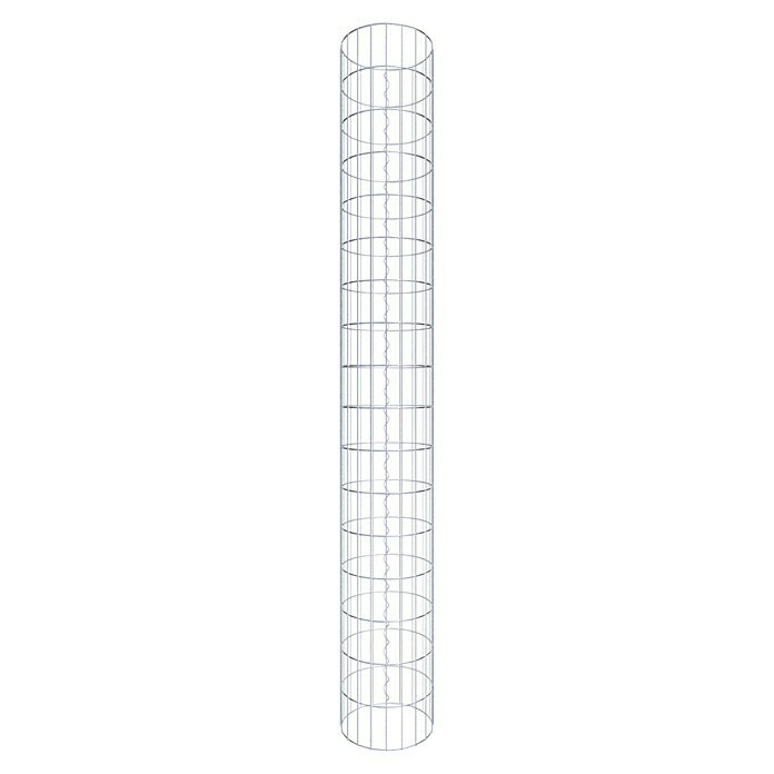 Gabiona Gabionensäule (Durchmesser: 32 cm, Höhe: 170 cm, Stahl, Maschenbreite: 50 mm, Maschenhöhe: 100 mm) | BAUHAUS