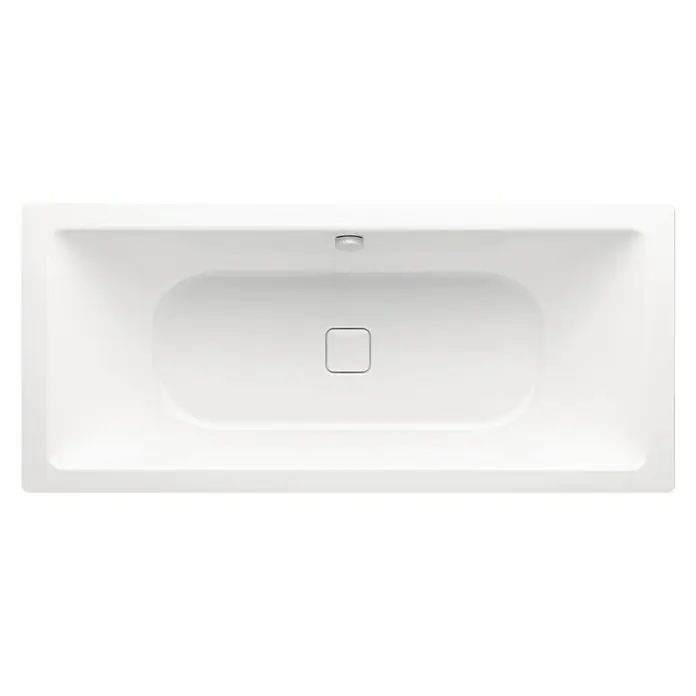 Kaldewei Badewanne Conoduo - 200 x 100 cm, Stahl-Email, Weiß - Ein rechteckige, weisse Badewanne, fotografiert von oben, zeigt ein minimalistisches und modernes Design für entspannende Bäder.