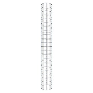 Gabiona Gabionensäule (Durchmesser: 42 cm, Höhe: 220 cm, Stahl, Maschenbreite: 50 mm, Maschenhöhe: 100 mm)