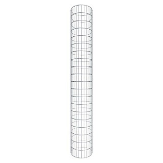 Gabiona Gabionensäule (Durchmesser: 42 cm, Höhe: 200 cm, Stahl, Maschenbreite: 50 mm, Maschenhöhe: 100 mm, Spirale)