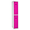 Simonrack Simonlocker Taquilla Tandem Inicial Desmontada (L x An x Al: 50 x 40 x 180 cm, Número de puertas: 2 ud., Gris/Rosa) | BAUHAUS