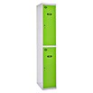 Simonrack Simonlocker Taquilla Tandem Inicial Desmontada (L x An x Al: 50 x 30 x 180 cm, Número de puertas: 2 ud., Gris/Verde) | BAUHAUS
