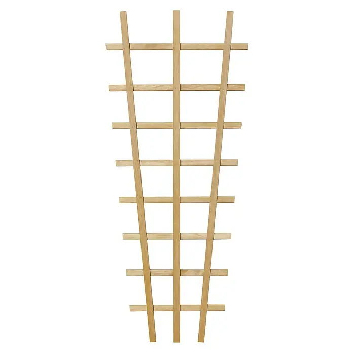 Kiehnholz Rankgitter Aspe - Hellbraun, Höhe: 150 cm - Hölzerne Gartenpergola zur Unterstützung von Kletterpflanzen. Das Holz ist hell und naturbelassen.