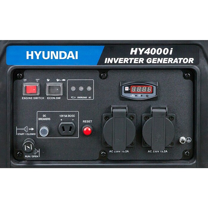Hyundai Stromerzeuger HY4000i D (Nennleistung: 3,5 kW, Tankvolumen: 10 l) | BAUHAUS