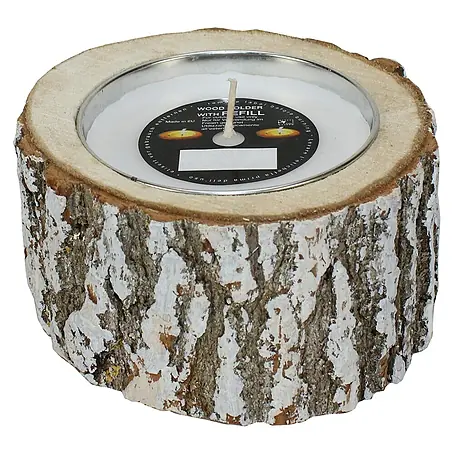 Outdoor-Kerze Holzkerzenhalter