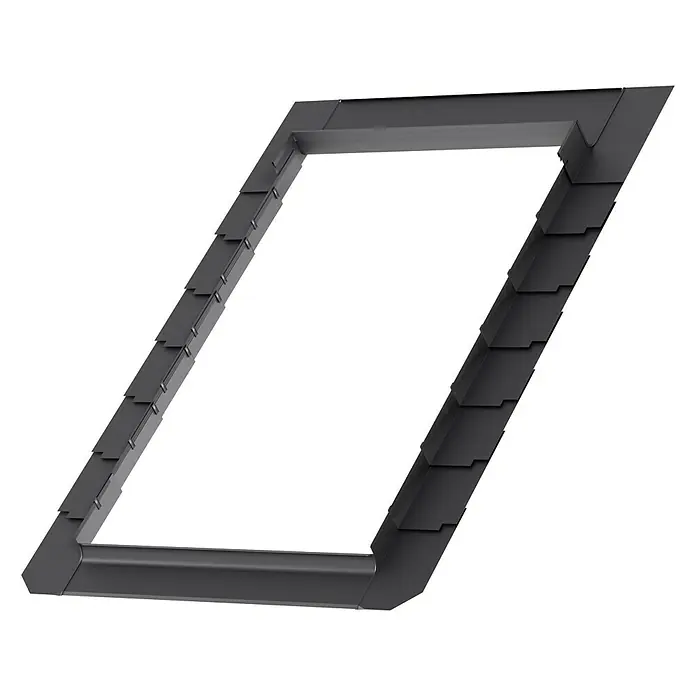 Velux Marco integrado plano EDL MK04 0000 - 78 x 98 cm - Marco de tragaluz: Un marco elegante y robusto para tragaluces, que combina estética y funcionalidad. Óptimo para la instalación.