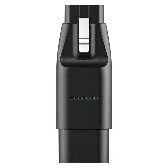 EcoFlow Ladegerät-Adapter EV X-Stream Adapter DELTA Pro - Passend für: EcoFlow DELTA Pro Powerstation - Ein detailliertes Bild eines EcoFlow-Produkts, das ein schlankes, modernes Design mit dem EcoFlow-Logo aufweist. Ideal für umweltfreundliche Energielösungen.