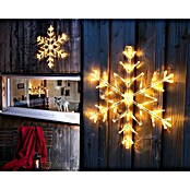 Konstsmide LED-Szenerie Schneeflocke (B x H: 60 x 60 cm, Farblos, Kunststoff, Warmweiß) | BAUHAUS