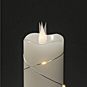 Konstsmide LED-Weihnachtskerzen (Ø x H: 5 x 12,7 cm, Weiß/Silber, Lichtfarbe: Warmweiß, 7 Stk.) | BAUHAUS