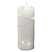 Konstsmide LED-Weihnachtskerzen (Ø x H: 5 x 12,7 cm, Weiß/Silber, Lichtfarbe: Warmweiß, 7 Stk.) | BAUHAUS