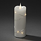 Konstsmide LED-Weihnachtskerzen (Ø x H: 5 x 12,7 cm, Weiß/Silber, Lichtfarbe: Warmweiß, 7 Stk.) | BAUHAUS