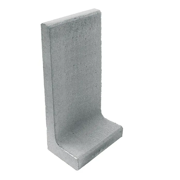 Diephaus L-Stein - 80 cm, 50 cm, Stärke: 7 cm, Grau - Winkelprofil aus Beton, ideal für Bauprojekte und strukturelle Verstärkungen. Robust und langlebig für vielfältige Anwendungen.