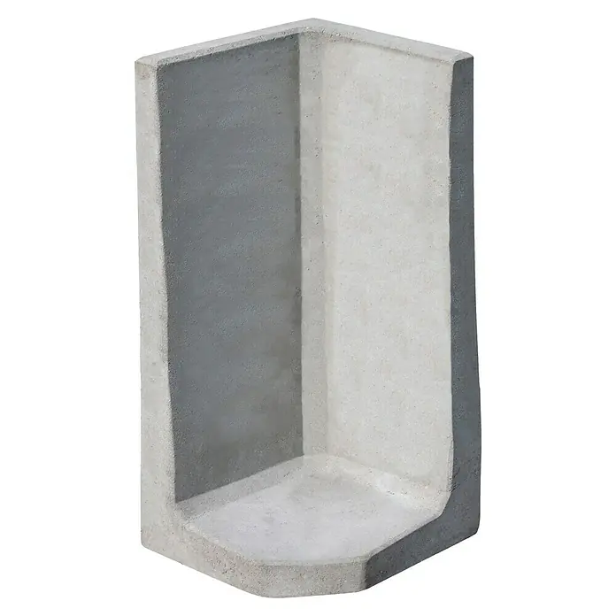 Diephaus L-Stein Außenecke - 100 cm, 50 cm, Stärke: 7 cm, Grau - Beton-Eckelement, ideal für den Garten- und Landschaftsbau. Robust und vielseitig einsetzbar als gestalterisches Element im Außenbereich.
