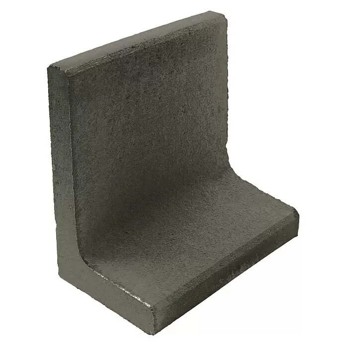 Diephaus L-Stein - 60 cm, 50 cm, Stärke: 7 cm, Anthrazit - Dunkelgrauer L-förmiger Betonstein für Rasen- oder Beetbegrenzungen.