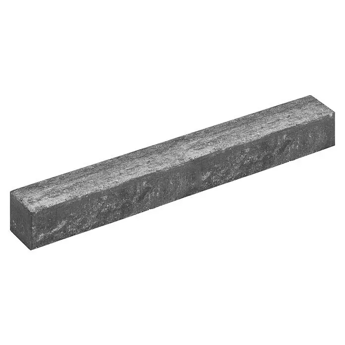 Diephaus Palisade / Mauerstein Laredo - 80 x 10 x 10 cm, Weiß/Schwarz, Beton - Grauer rechteckiger Betonbalken mit texturierter Oberfläche.