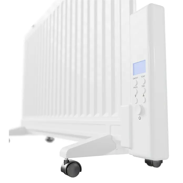Voltomat HEATING Ölradiator - 1.000 W, Raumgröße bis ca. 10 m², Weiß - Weißer, ölgefüllter Heizkörper mit digitaler Steuerung und Rollen für einfache Mobilität. Ideal für die Zusatzheizung in Wohnräumen.